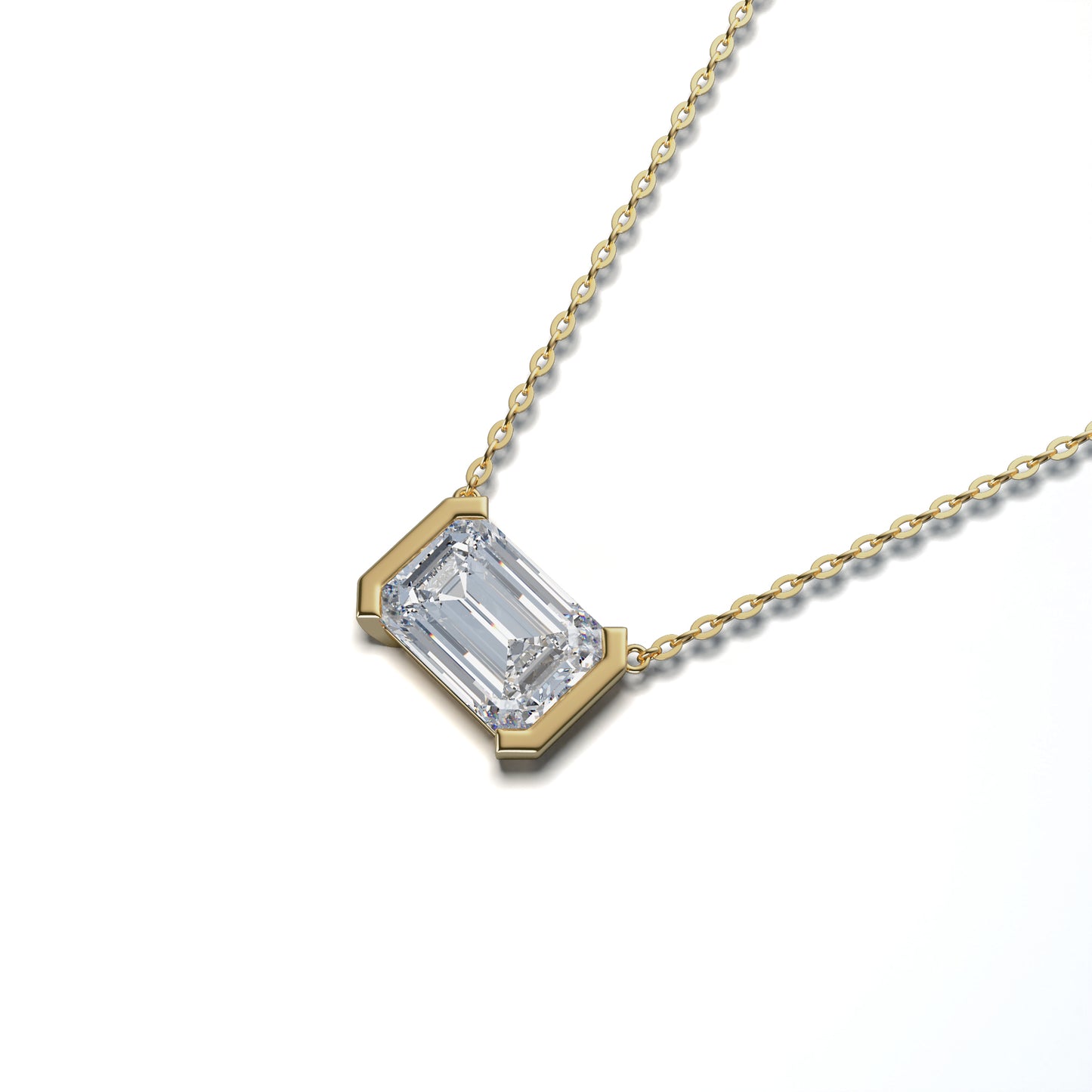 1ct Emerald Pendant - KEYSTONE