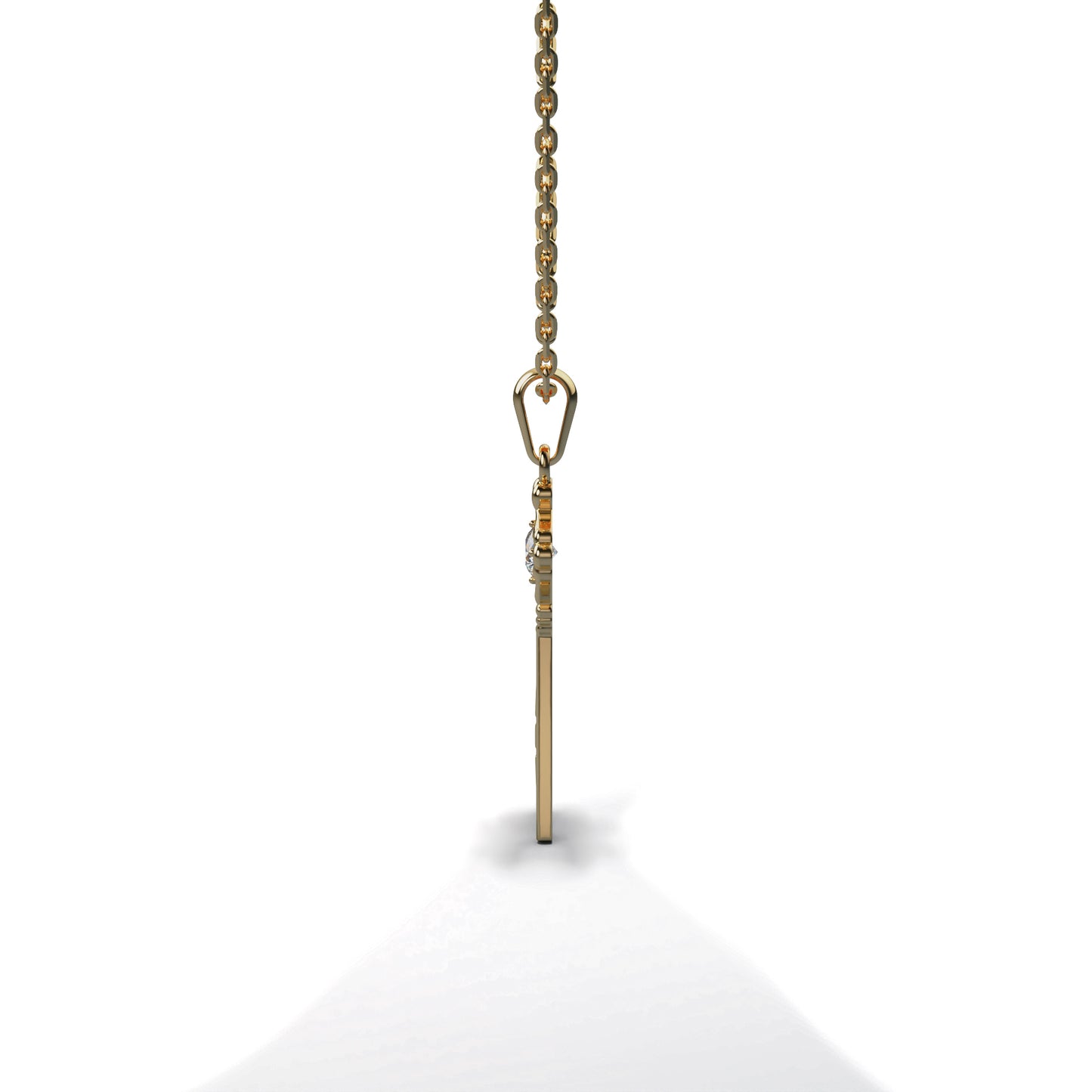 Diamond Key Pendant - KEY