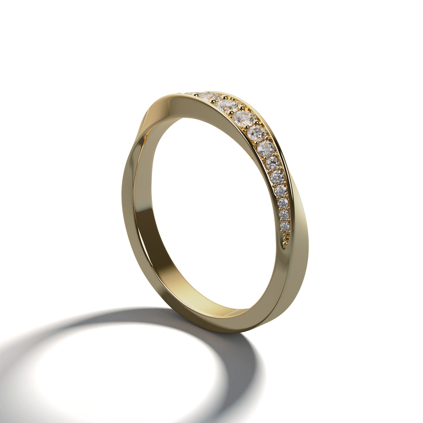 Diamond Wedding Band - MOBIUS
