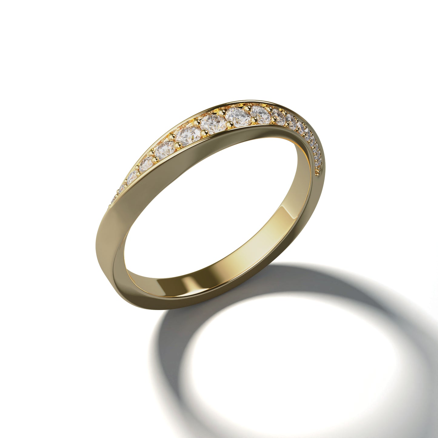 Diamond Wedding Band - MOBIUS