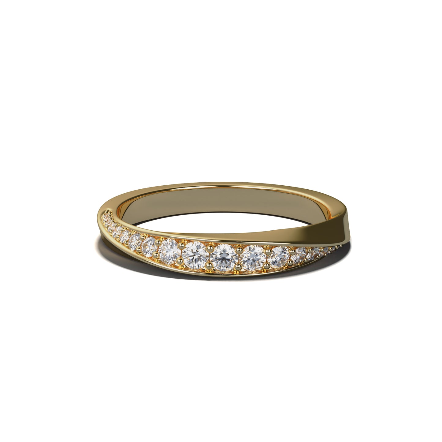 Diamond Wedding Band - MOBIUS