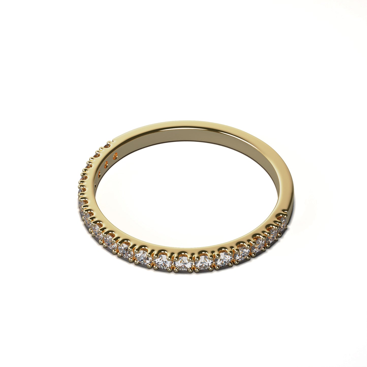 Diamond Wedding Band - RADIANCE (Flat)