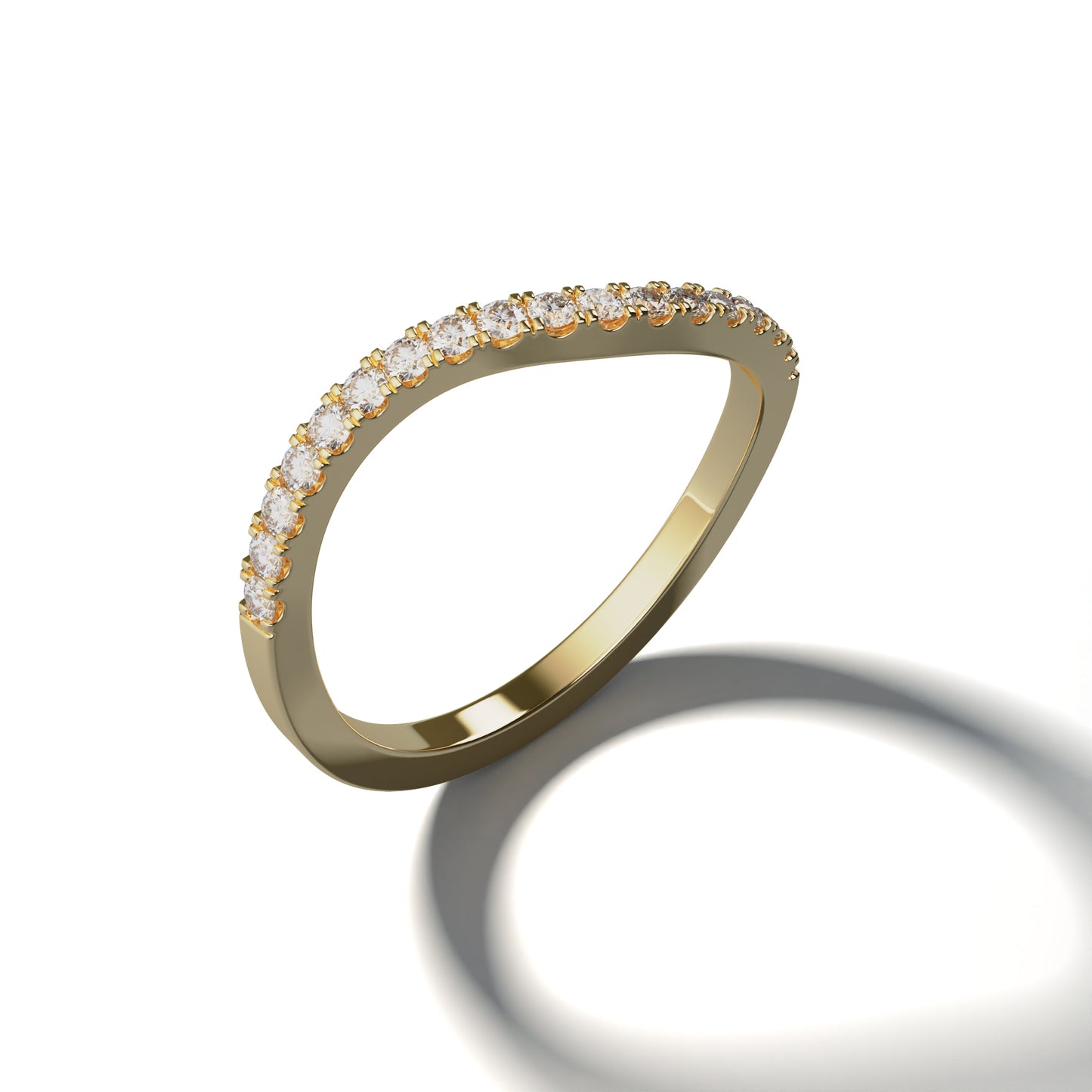 Diamond Wedding Band - RADIANCE (Flow)