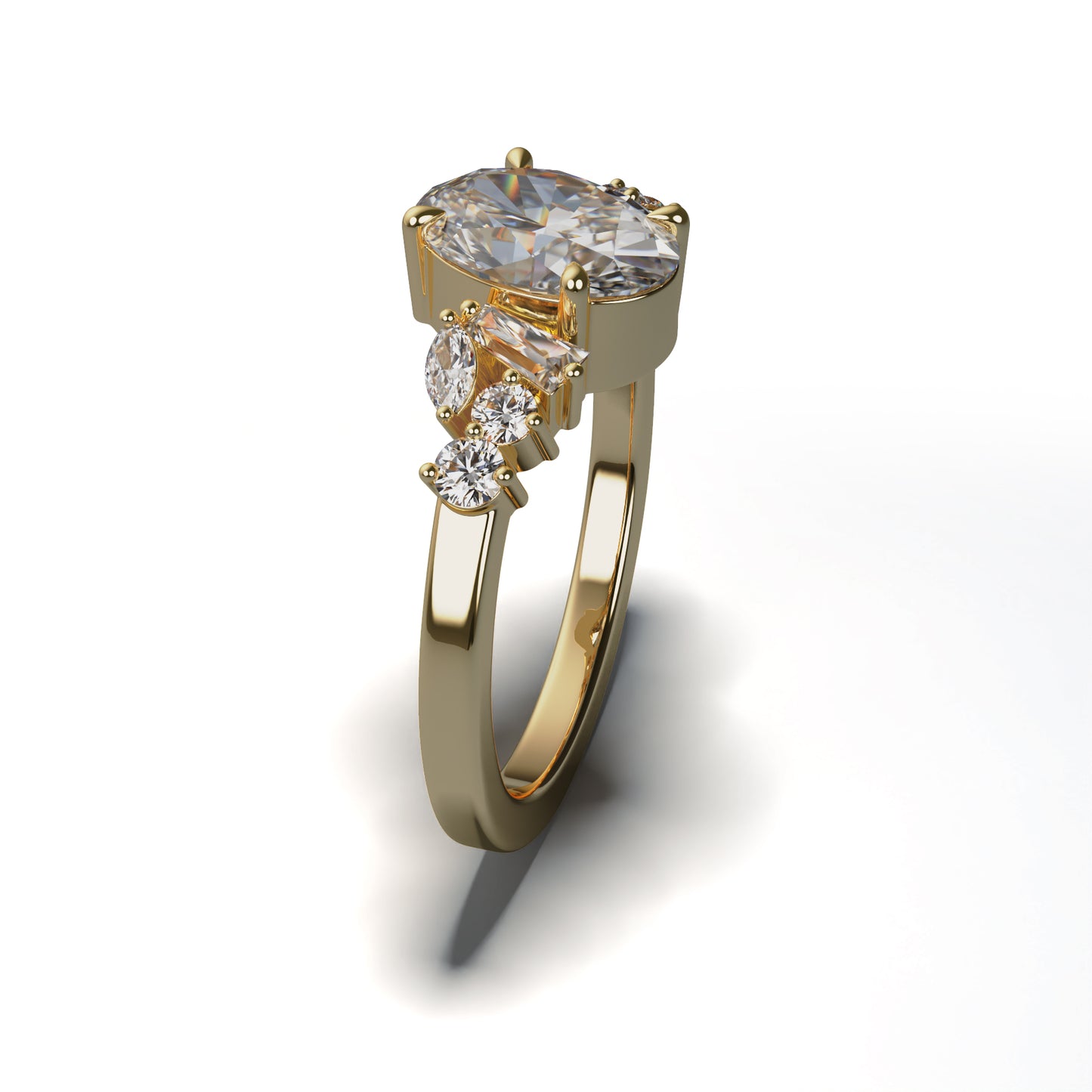 1.3ct Oval Diamond Cluster - CONSTELLATION