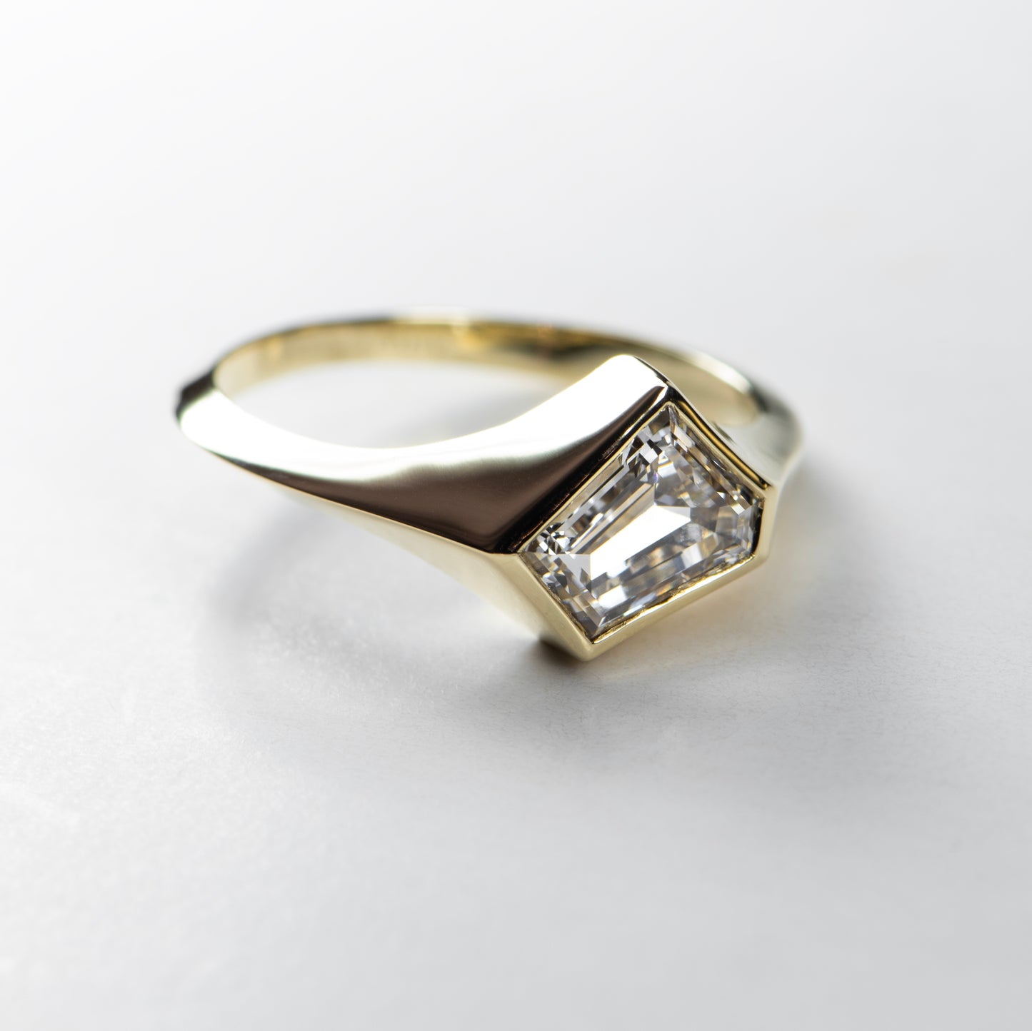 1ct Fancy Diamond Signet - JUXTAPOSE