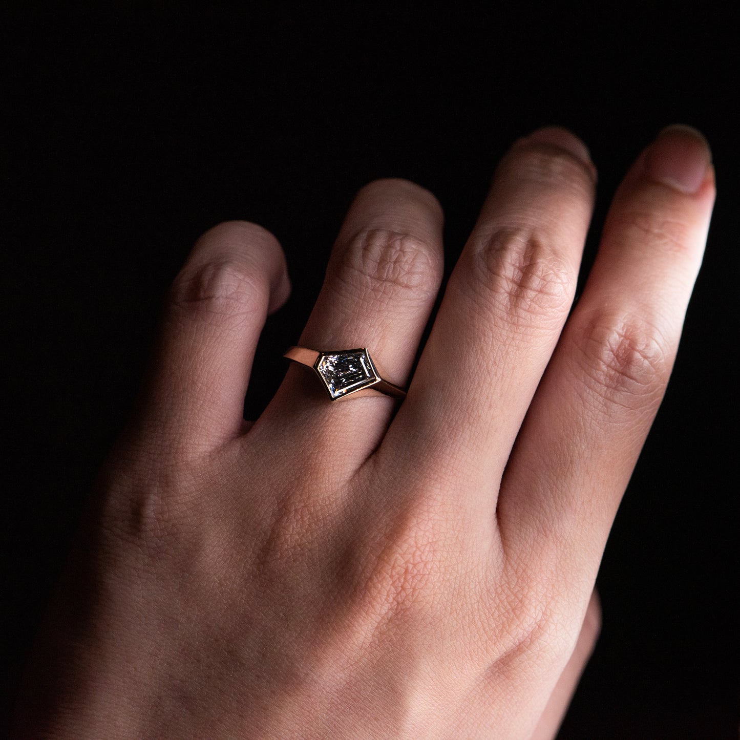 1ct Fancy Diamond Signet - JUXTAPOSE