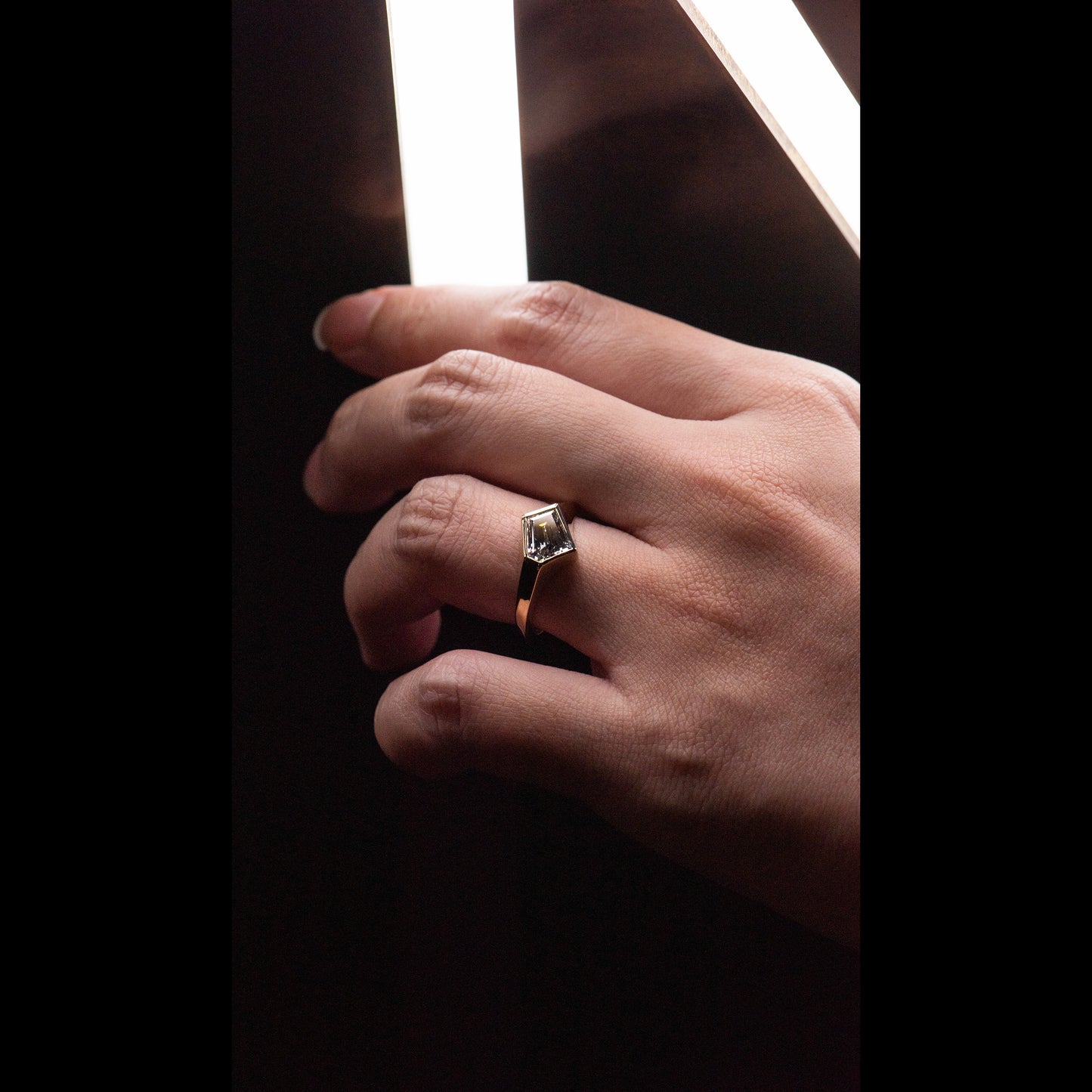 1ct Fancy Diamond Signet - JUXTAPOSE