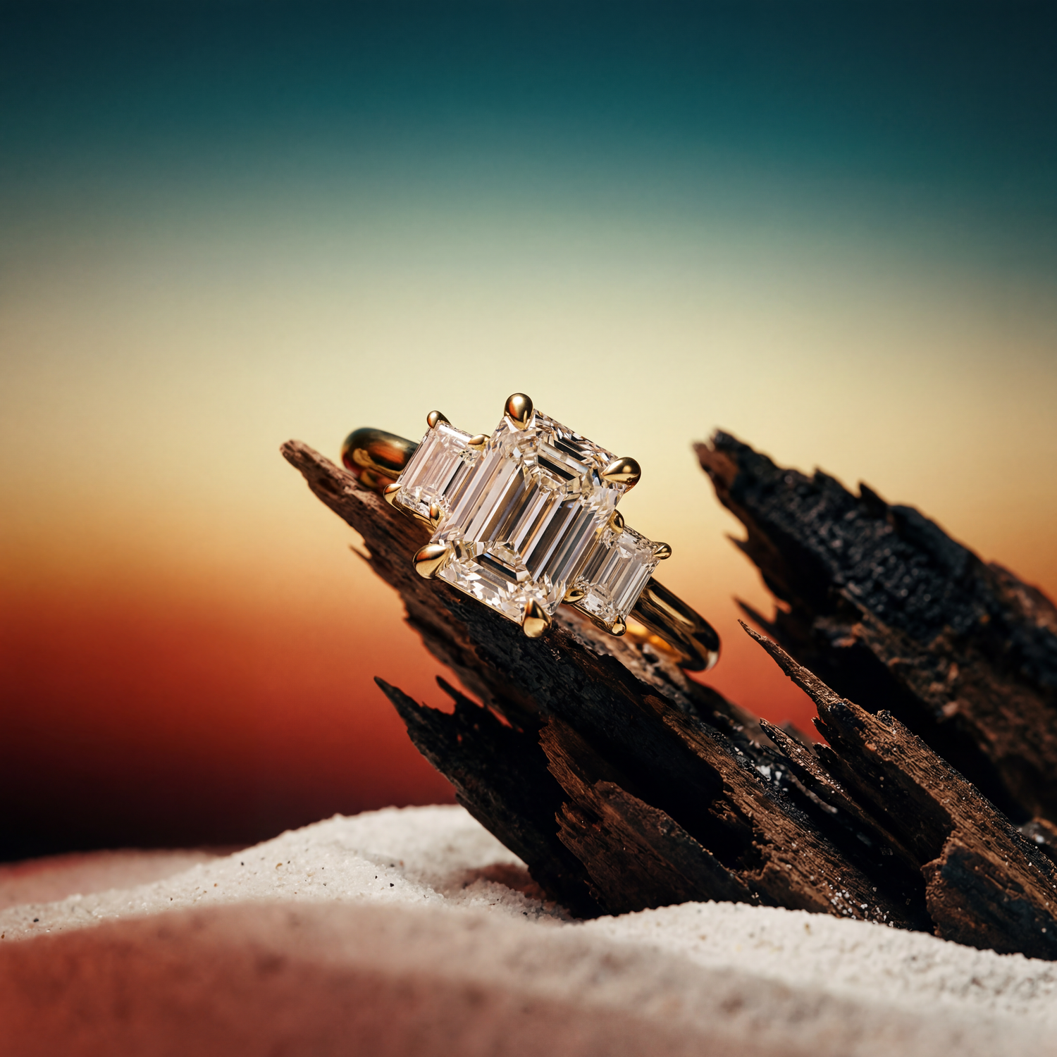 Emerald Cut Rings Image
