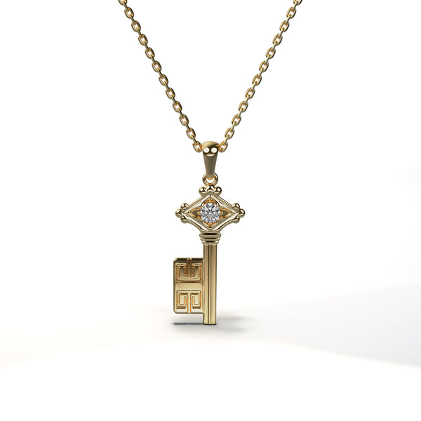 Diamond Key Pendant - KEY