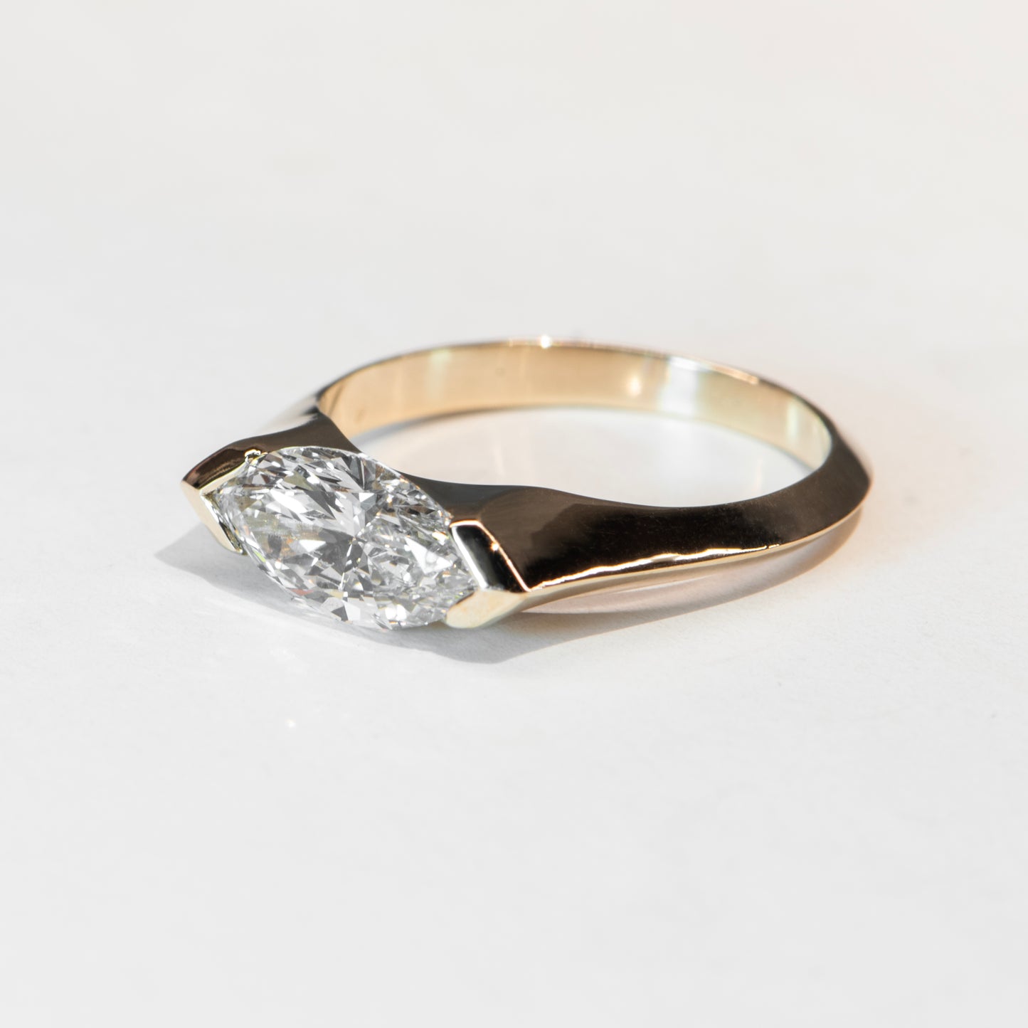 1ct Marquise Diamond Signet - ELYSIUM