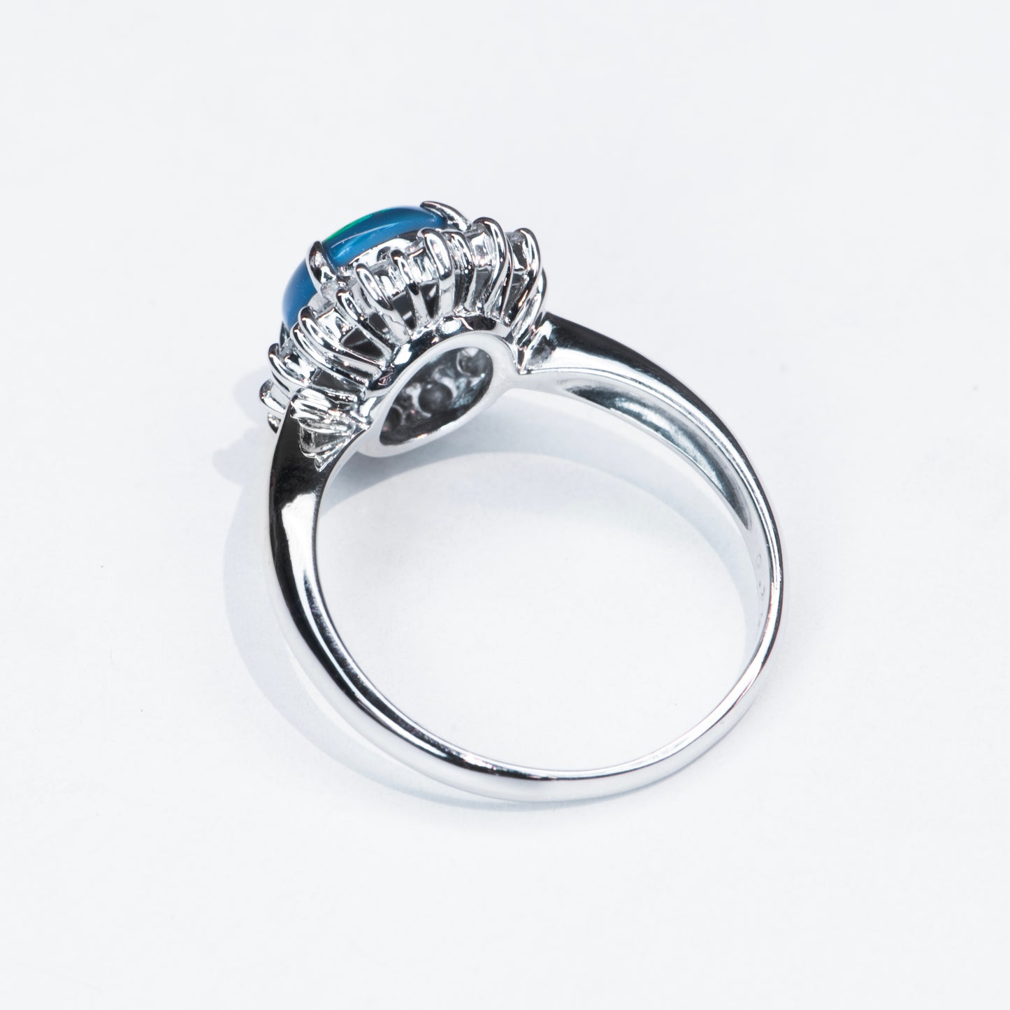 1.5ct Black Opal Diamond Ring - CELESTE DECO