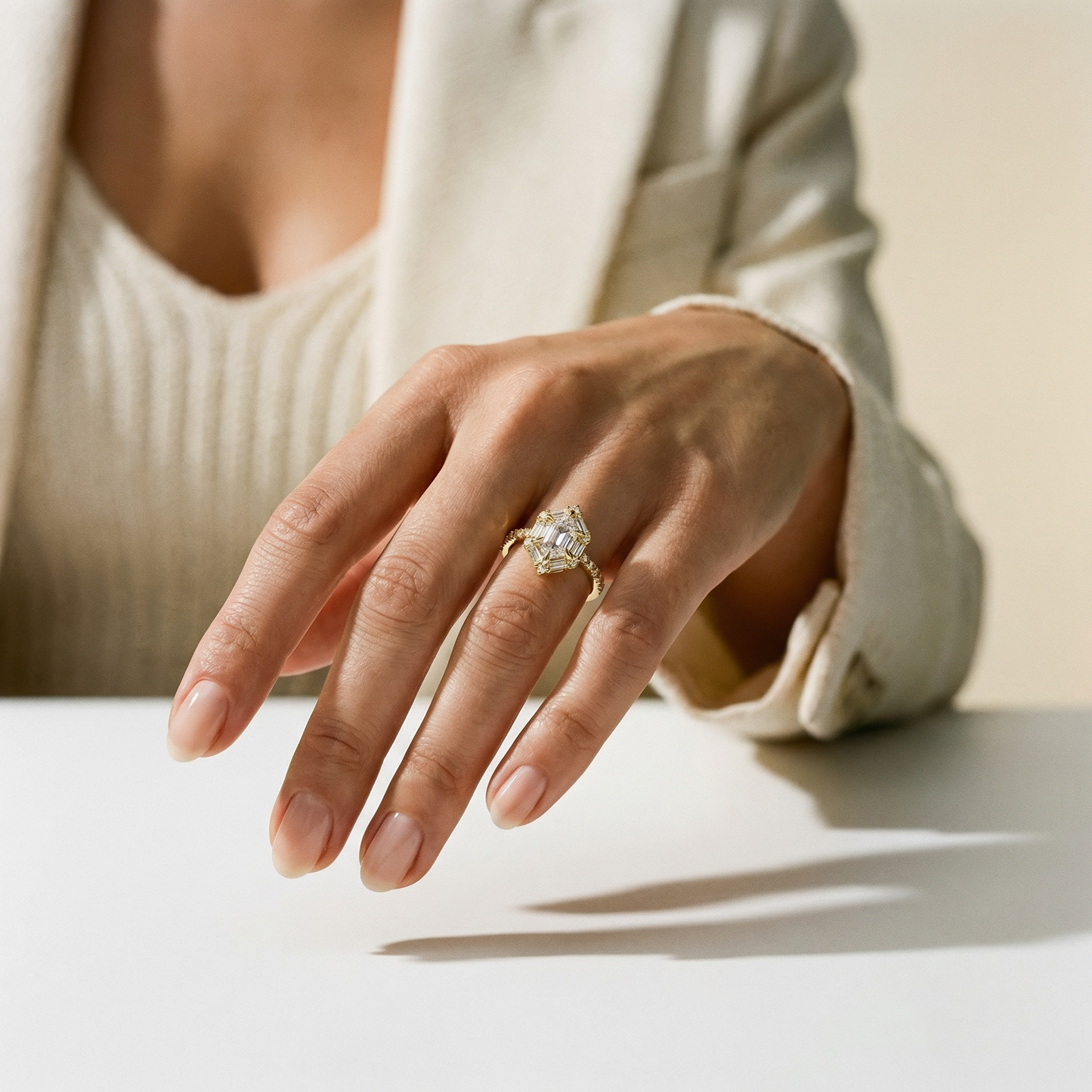 DUTCH MARQUISE HALO PAVÈ BAND