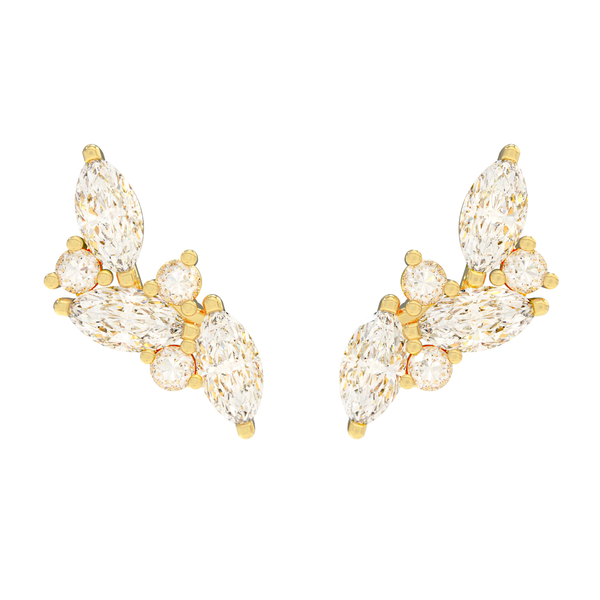 MARQUISE ASYMMETRICAL STUDS