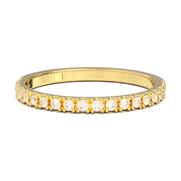 HALF ETERNITY PAVE BAND 2MM