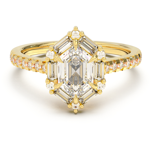DUTCH MARQUISE HALO PAVÈ BAND